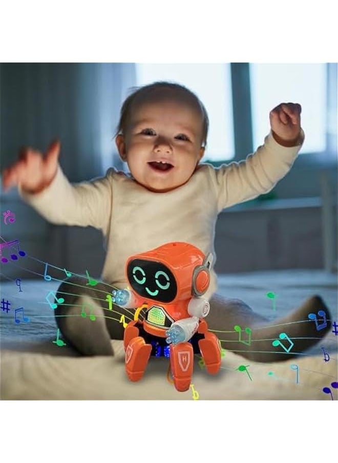 Fine Motor Skills Toy, Safe Interactive Toy, Educational Robot Toy, Kids Friendly Robot Toys, Sturdy Enough Quality and Safety for Years of Play and Collectability, Orange1, PN40YPJY13634P7G