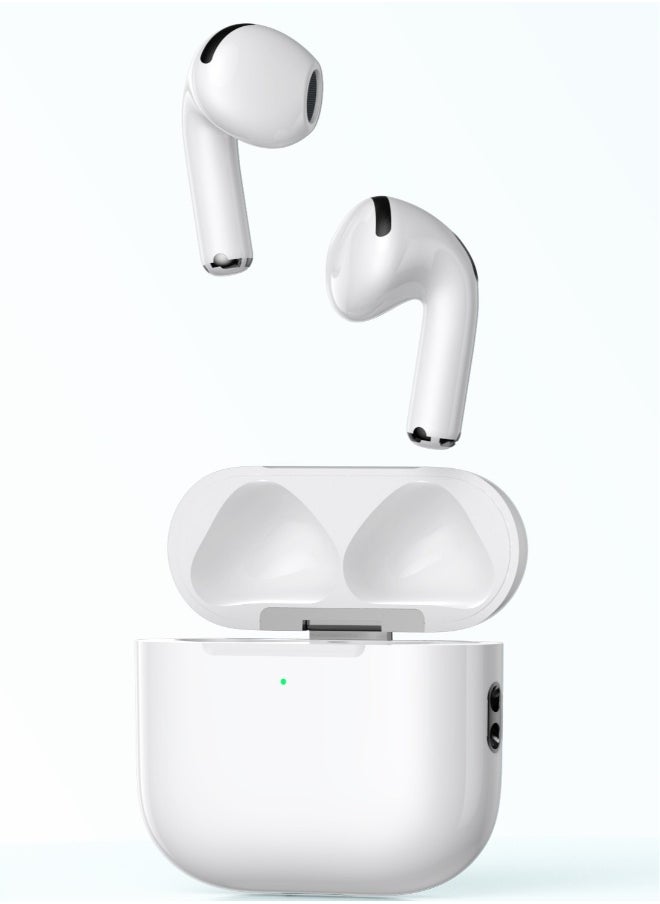 Modio ME17 Wireless Bluetooth Earbuds Pro – Premium Sound, Long Battery Life, and Seamless Connectivity for Android & iPhone (White)