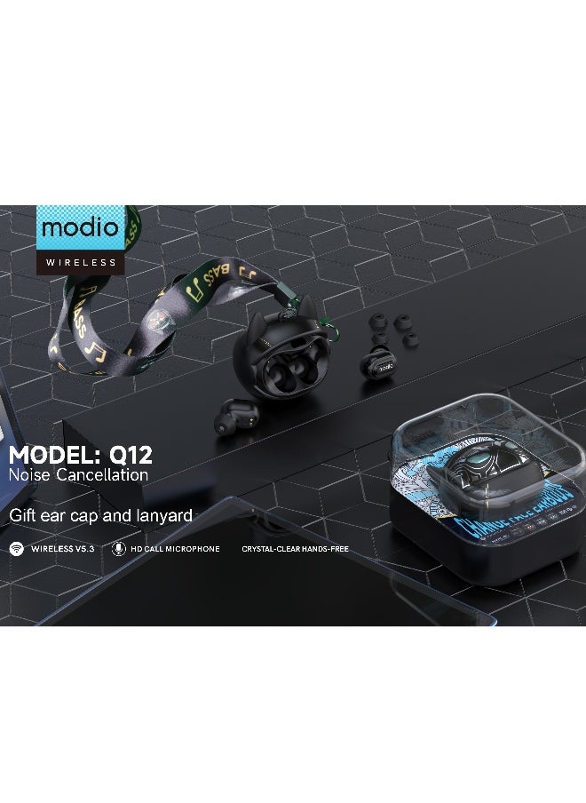 Modio Q12 Change Face Earbuds featuring a customizable design, exceptional sound quality, and a comfortable fit