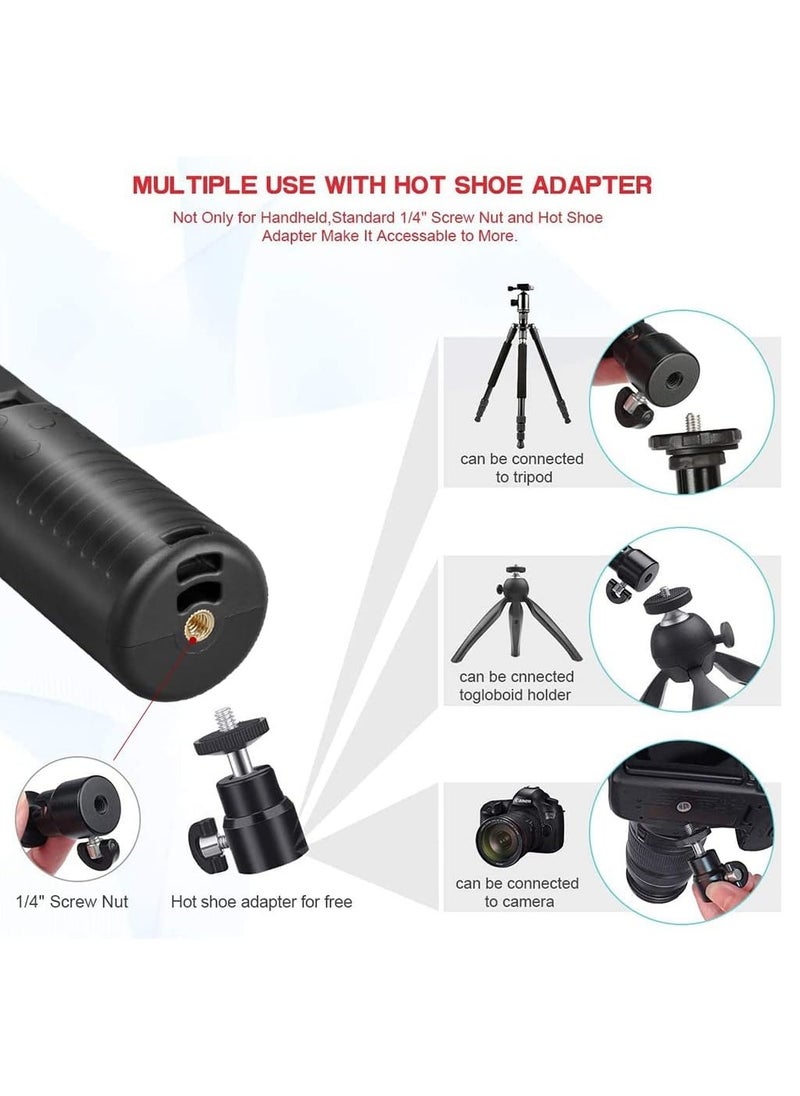 Handheld LED Light Stick, 7 Colors & 10 Modes Portable Photography Video Light Wand for Filming, Parties, Battery Powered Lighting Tube with Wireless Remote Control