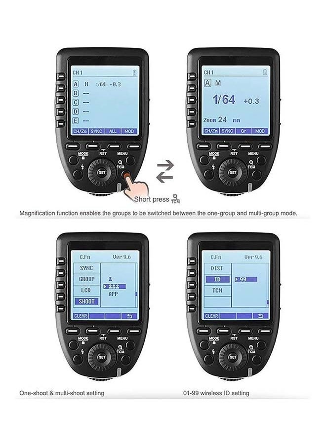 Godox Xpro-O TTL Wireless Flash Trigger Speedlight Speedlite Transmitter for Olympus for Panasonic 2.4G 1/8000s HSS TTL CoGodox Xpro-O TTL Wireless Flash Trigger Speedlight Speedlite Transmitter for Olympus for Panasonic 2.4G 1/8000s HSS TTL Convert-Manual TCM Function Large LCD Screen Flash Transmitternvert-Manual TCM Function Large LCD Screen Flash Transmitter