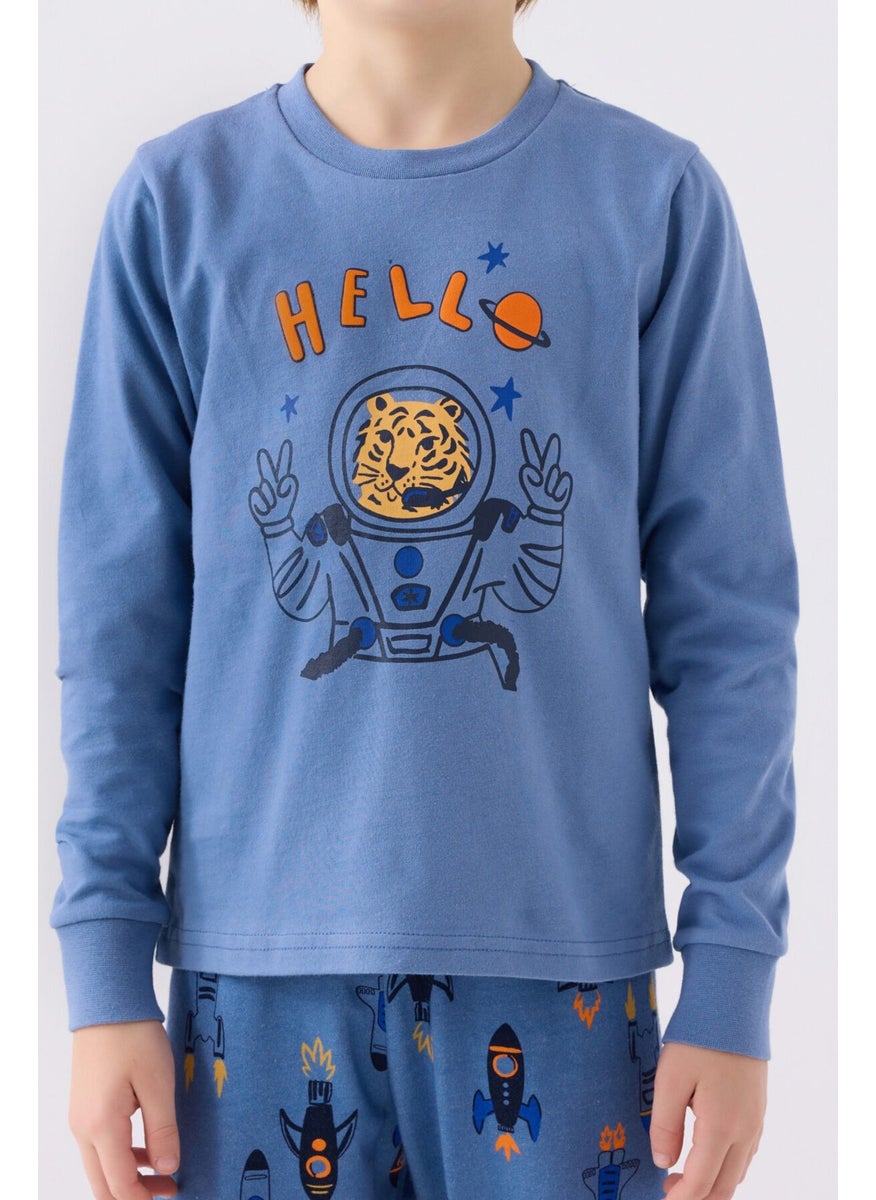 Boy Long Sleeve Pajama Set RP3443 Blue