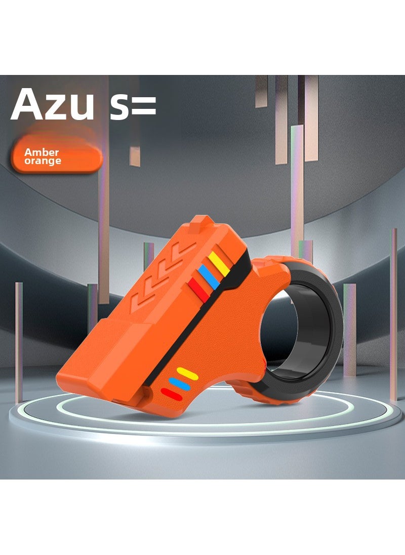 Azu SE Cross-border Explosions Decompression Toy Composite Push Card Multifunctional Decompression Magic Magnetic Plus Ratchet EDC Orange