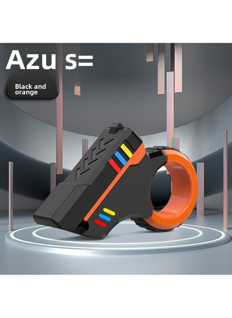 Azu SE Cross-border Explosions Decompression Toy Composite Push Card Multifunctional Decompression Magic Magnetic Plus Ratchet EDC orange black