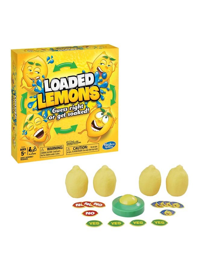 Loaded Lemons: Guess Right Or Gets Soaked Activity And Amusement Board Game