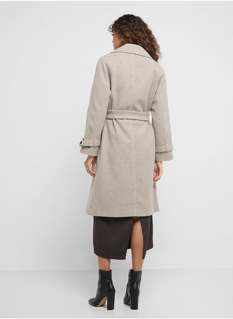 Tie Detail Coat