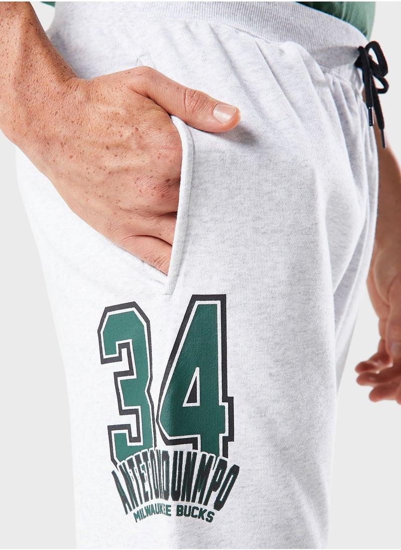 NBA Antetokounmpo Giannis Milwaukee Bucks Sweatpants