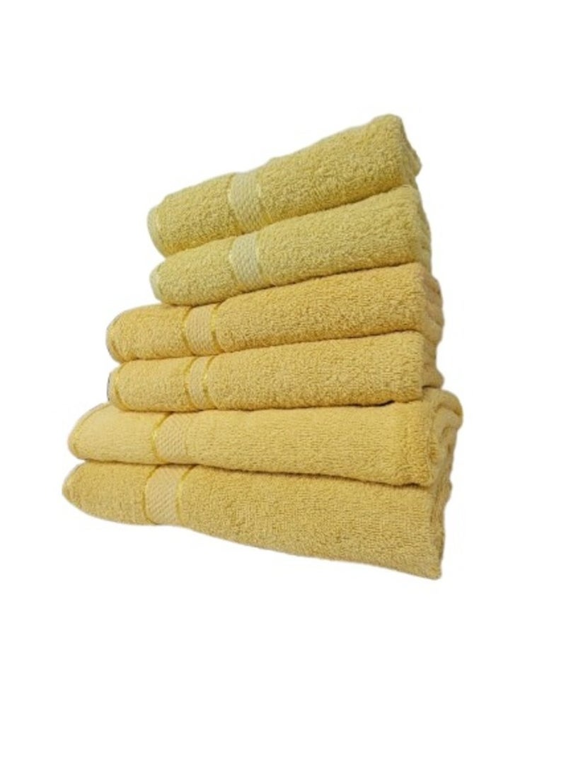 6 Piece Towel Set Luxurious Softness and Versatile Sizes