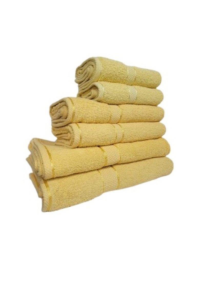 6 Piece Towel Set Luxurious Softness and Versatile Sizes