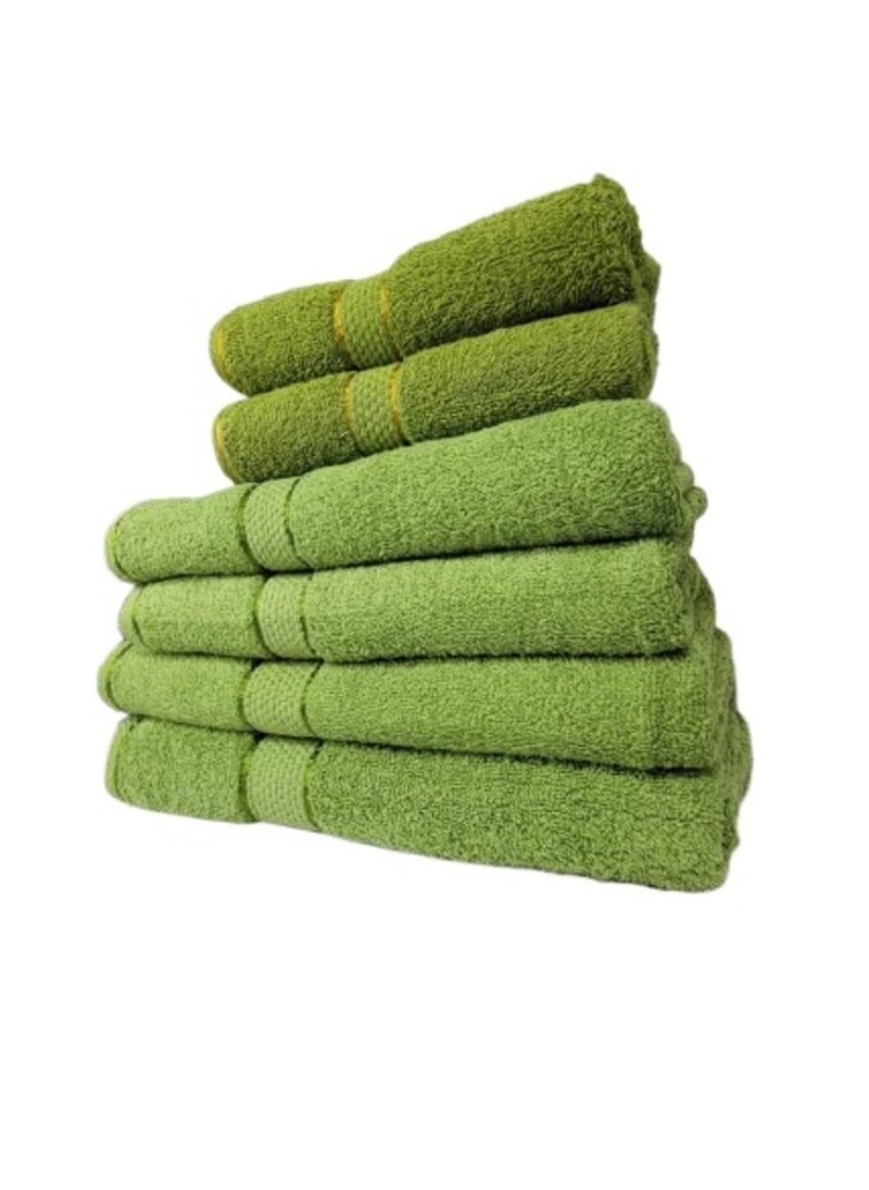 6 Piece Towel Set Luxurious Softness and Versatile Sizes