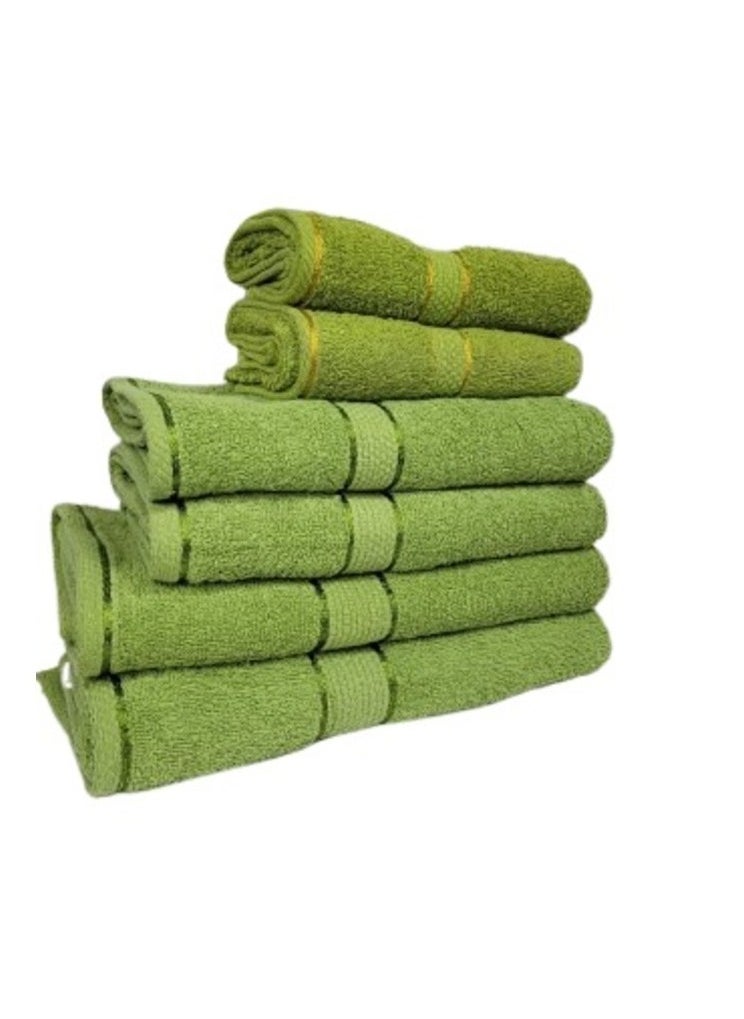 6 Piece Towel Set Luxurious Softness and Versatile Sizes