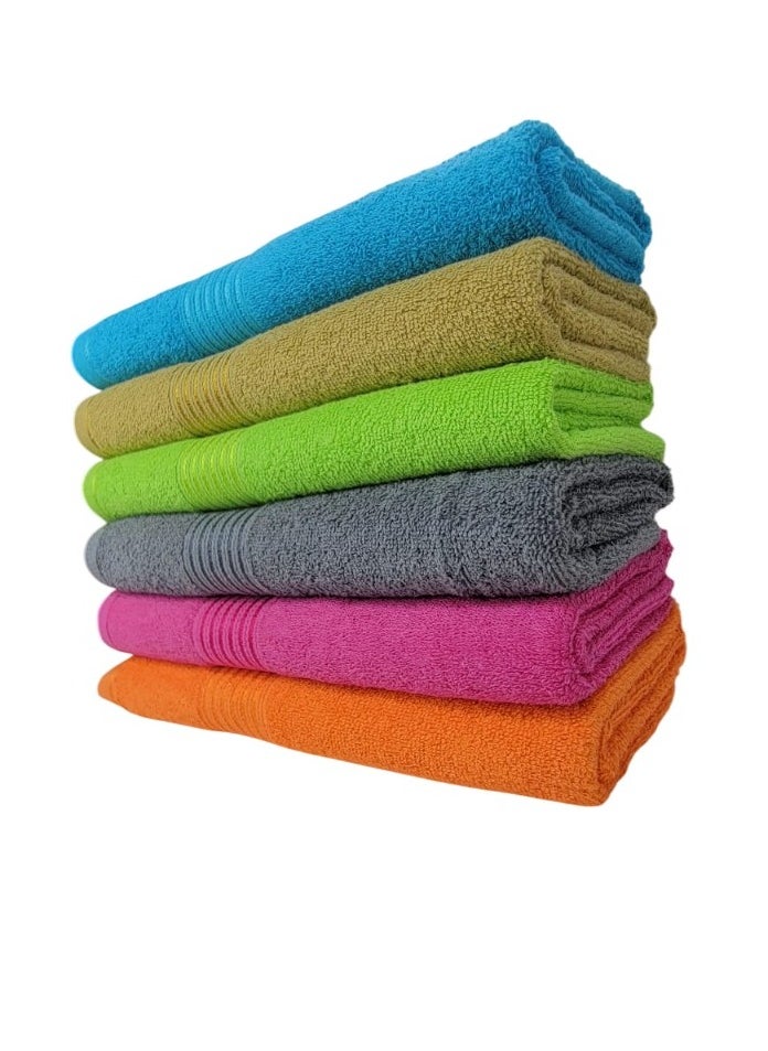 6 Piece Towel Set Luxurious Softness and Versatile Sizes