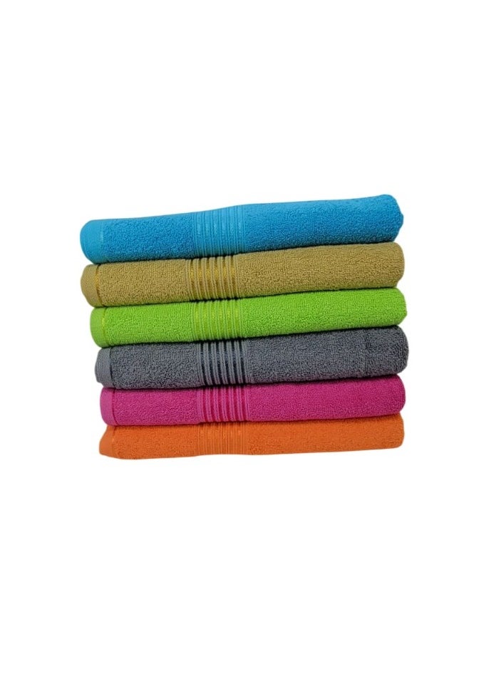 6 Piece Towel Set Luxurious Softness and Versatile Sizes