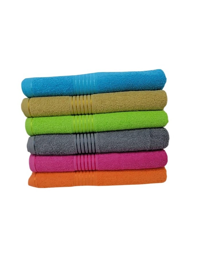 6 Piece Towel Set Luxurious Softness and Versatile Sizes