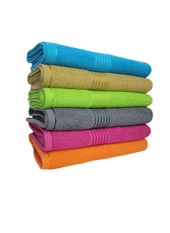 6 Piece Towel Set Luxurious Softness and Versatile Sizes