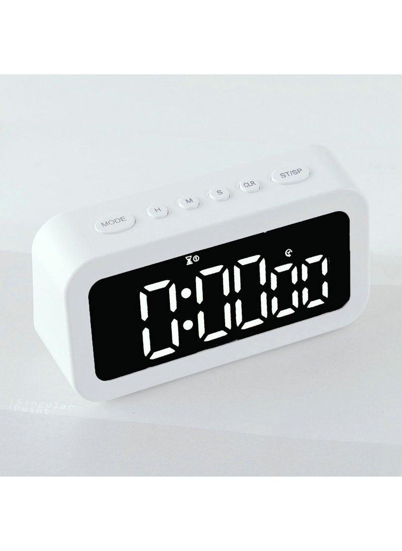 Magnetic LED Silent Timer for Kitchen Trapezoidal white