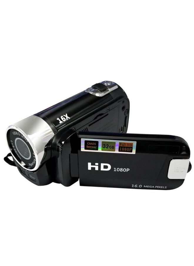 Portable 1080P High Definition Digital Video Camera DV Camcorder 16MP 2.7 Inch LCD Screen 16X Digital Zoom Built-in Battery