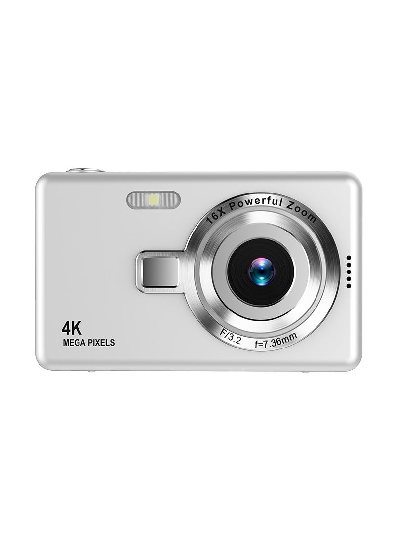 Entry-Level CCD Kids Camera HD Dual Recording Mini HD silver