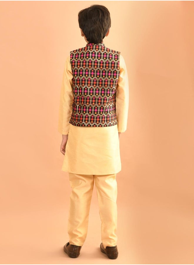 Kurta Pajama Set with Nehru Jacket