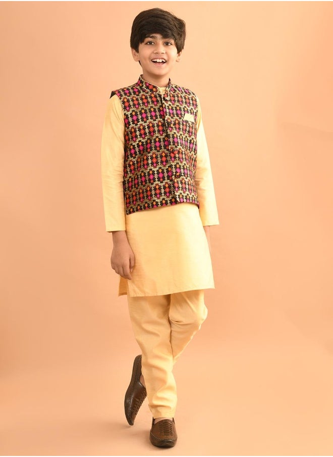 Kurta Pajama Set with Nehru Jacket