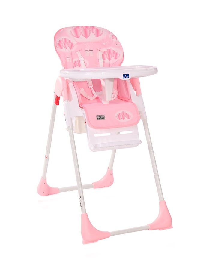 High Chair Cryspi, Hearts - Pink