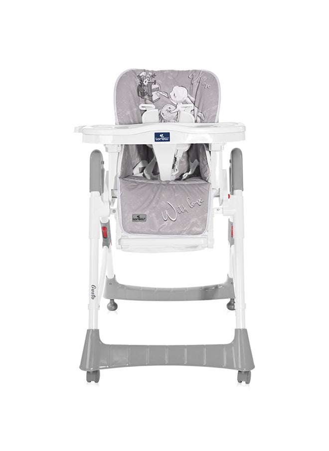 High Chair Gusto, Rabbits - Grey