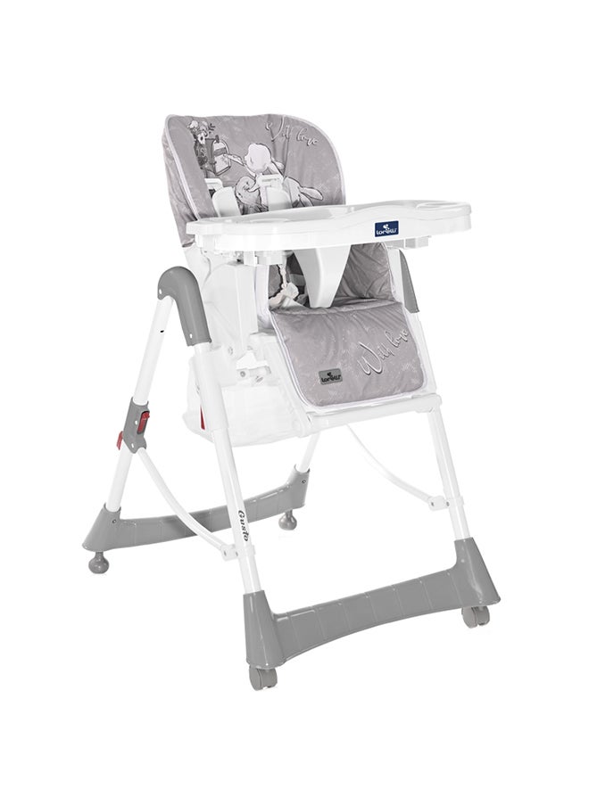 High Chair Gusto, Rabbits - Grey