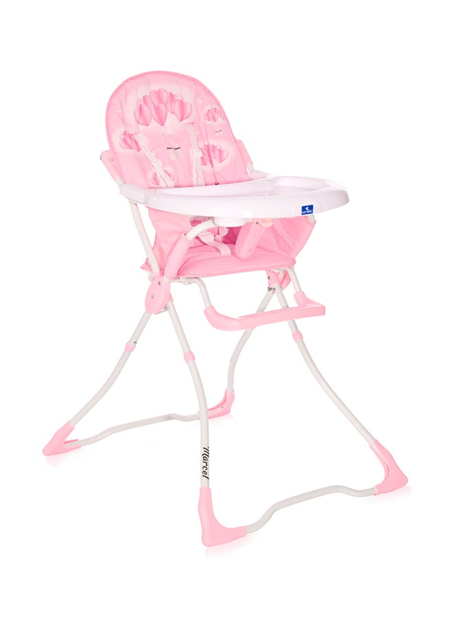 High Chair Marcel, Hearts - Pink