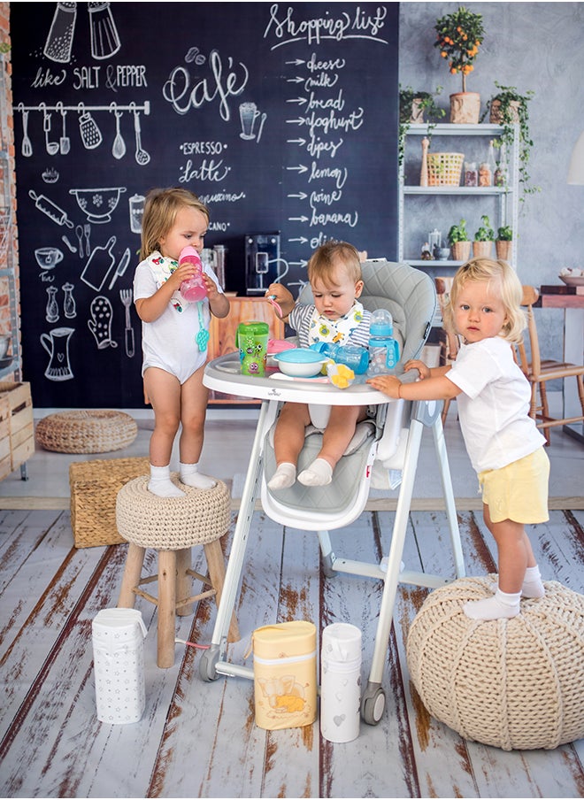 High Chair Party, Surf Leather - Blue