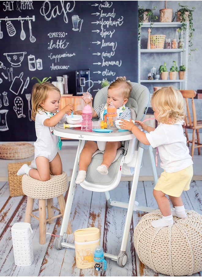 High Chair Party, Surf Leather - Blue