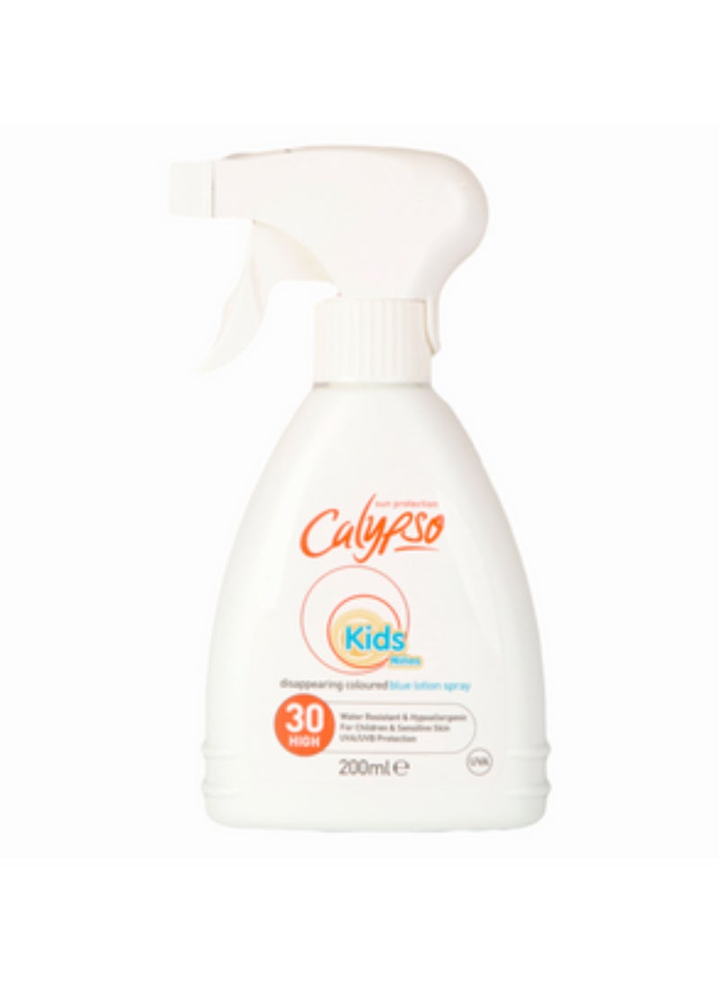 Kids Disappearing Coloured Blue Lotion Spray Spf30 200 ML