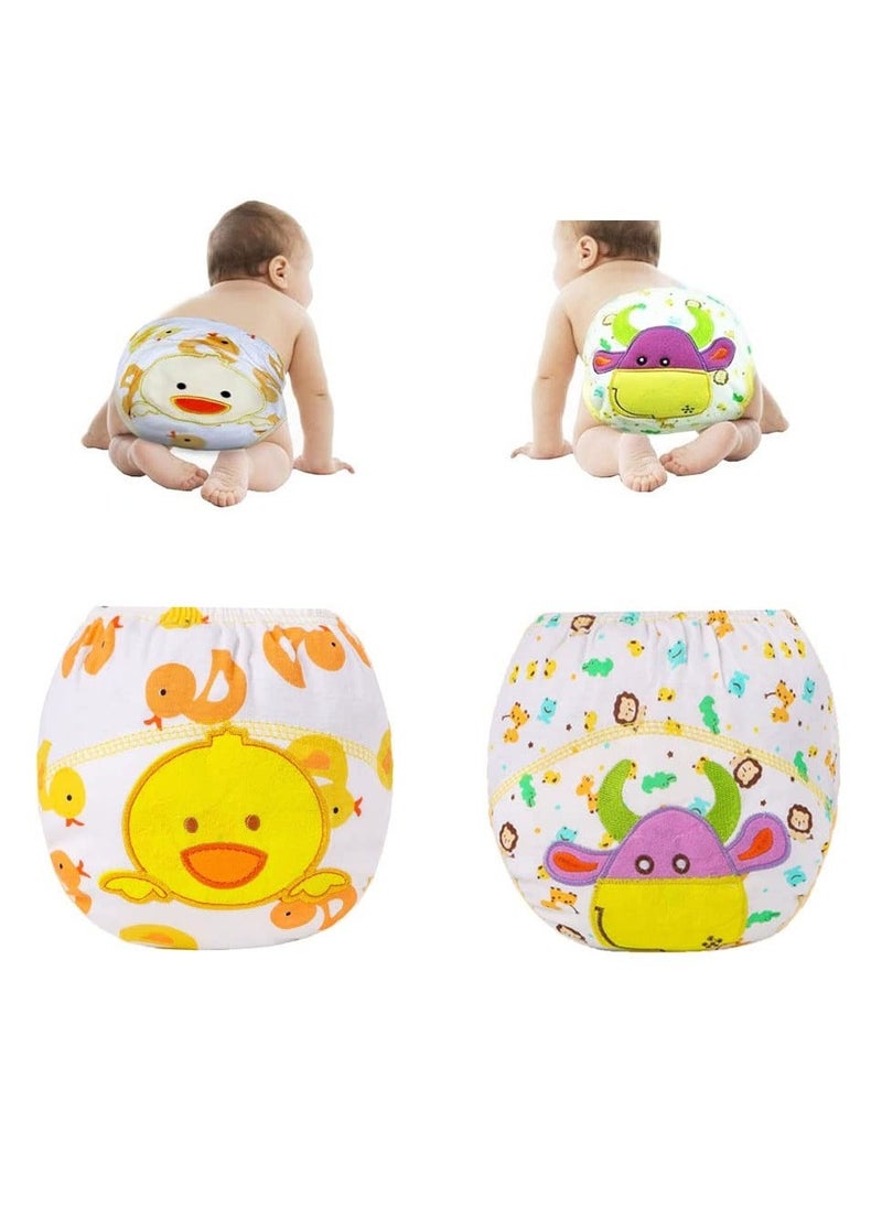 6 Pack Baby Potty Training Pants Diaper Underwear Reusable Night Time Toddler Underwear for Boys Girls 1 to 2 Years Old