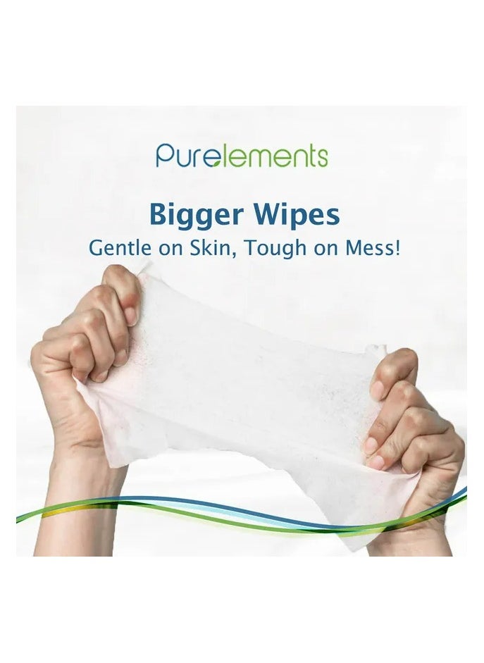 Purelements - Natural 99.9% Water Wipes - Pack of 12 - 768pcs