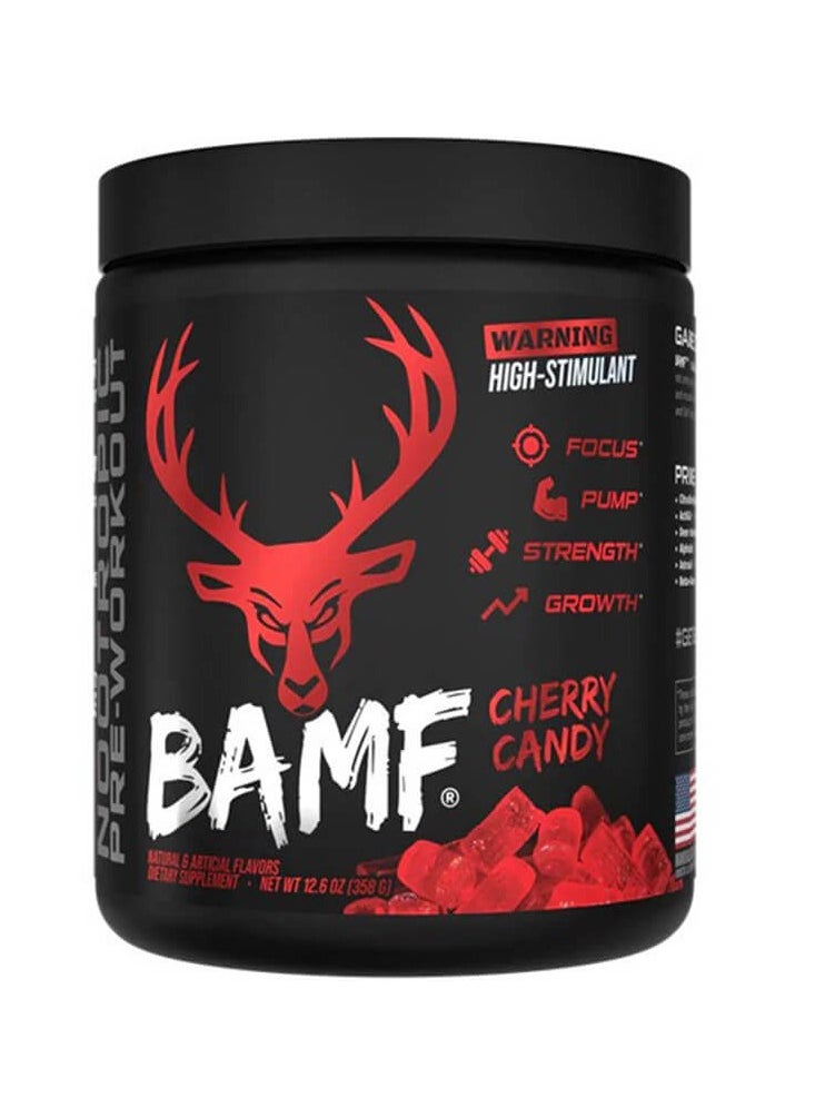 Bucked up, BAMF Nootropic Preworkout, Cherry Candy, 358g