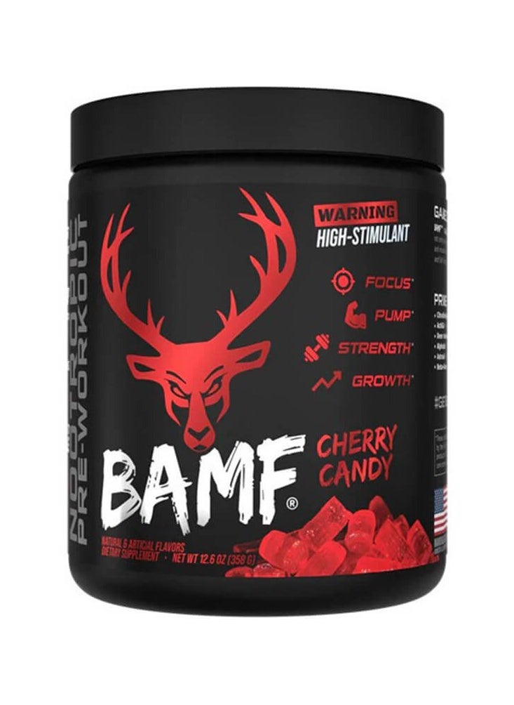 Bucked up, BAMF Nootropic Preworkout, Cherry Candy, 358g