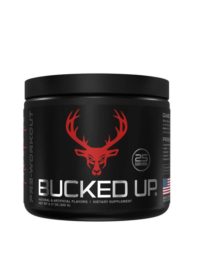 Bucked Up, Pre-Workout, Blood Raz, 25S, 260g