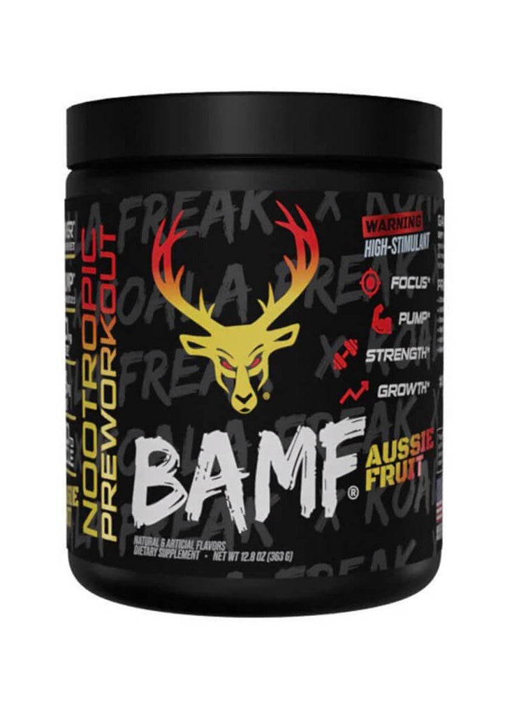 Bucked up, BAMF Nootropic Preworkout, Aussie Fruit, 363g