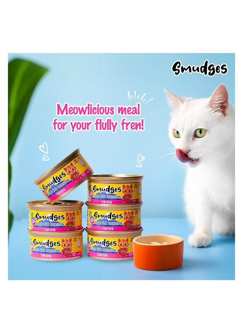 Adult Cat wet food with Chicken Flakes in Gravy 80g- Pack of 24