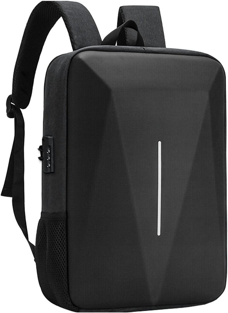 Business Laptop Backpack Travel Armored School Bag for Men for Resistant College Computer Backpack Anti-Theft Password Lock Waterproof with USB Charging Port for boy Fits 15.6 Inch Notebook