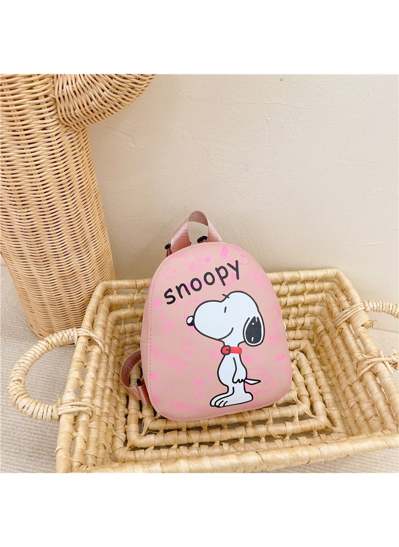 Kids Cartoon Backpack 2024 Pink Large CapacitySnoopy Snoopy