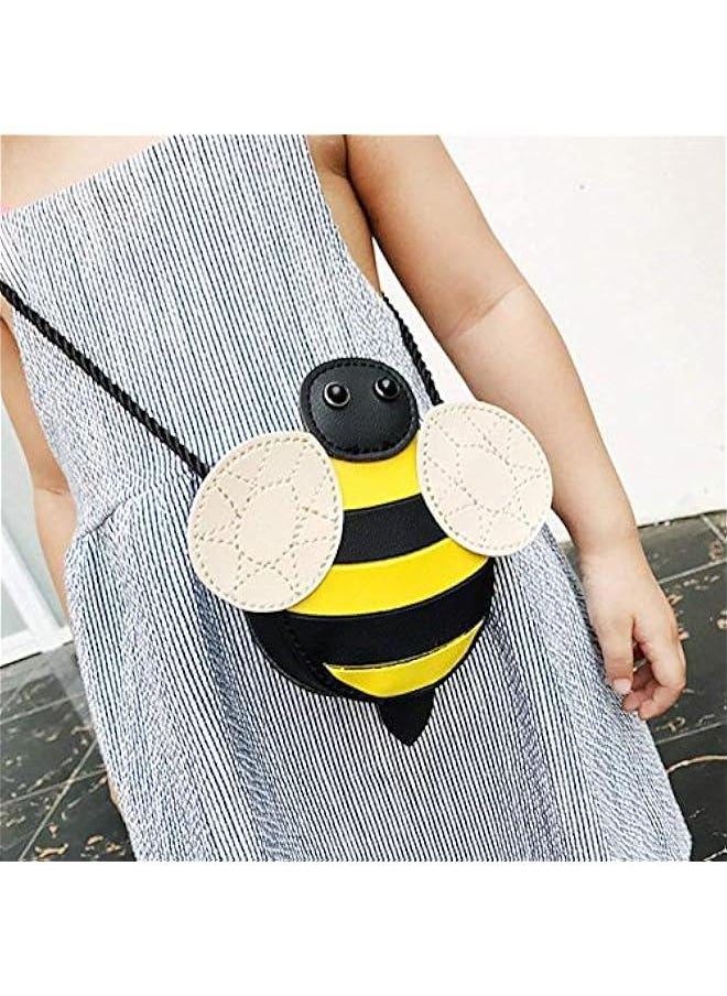 3D Toddler Cute Shoulder Bag Girls Bee Purse Kids Mini Satchel Crossbody Bag Candy Wallet Pouch