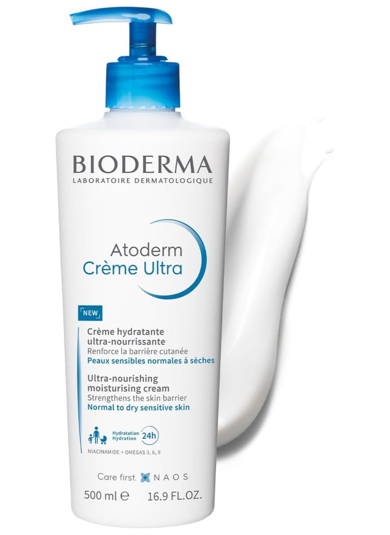 Bioderma Atoderm cream ultra Nourrissante, ultra Nourishing Mosturizing cream  500 ml