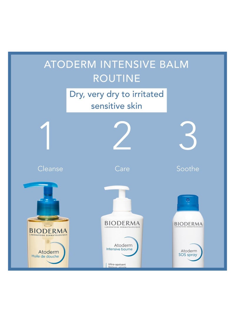 Bioderma Atoderm Intensive Ultra-Soothing Balm for Very Dry Sensitive to Atopic Skin, 500ml