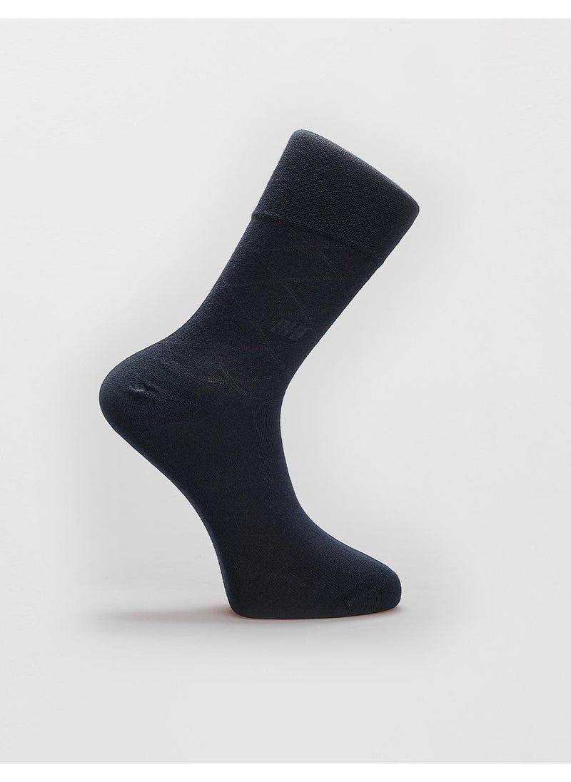 Set of 6 Boxed Navy Blue Men's Socks