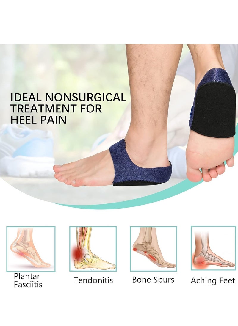 4 Pack Heel Protectors Gel Heel Cups Heel Cushion Support for Plantar Fasciitis Heel Pain Heel Pads Great for Aching Feet Tendinitis Bone spur Cracked Heel Repair for Men and Women