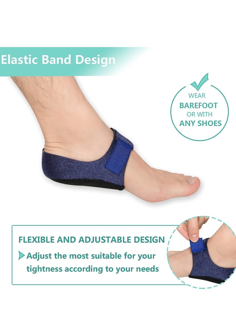 4 Pack Heel Protectors Gel Heel Cups Heel Cushion Support for Plantar Fasciitis Heel Pain Heel Pads Great for Aching Feet Tendinitis Bone spur Cracked Heel Repair for Men and Women