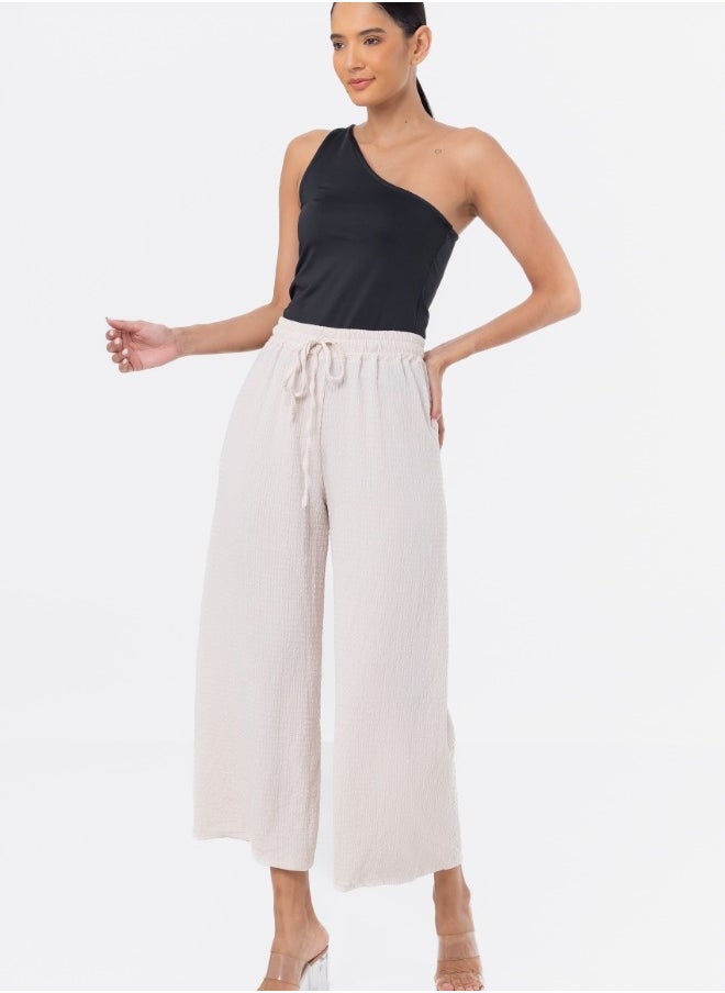 Wide Leg Cotton Pants