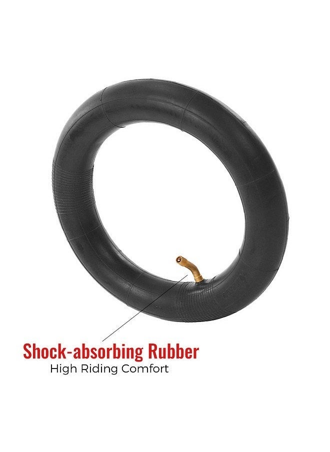 Inner Tube 10 x 2.5 with a Bent Valve fits Gas Electric Scooters E-bike, Tire Pneumatic Inner Tube Compatible for Electric Scooter