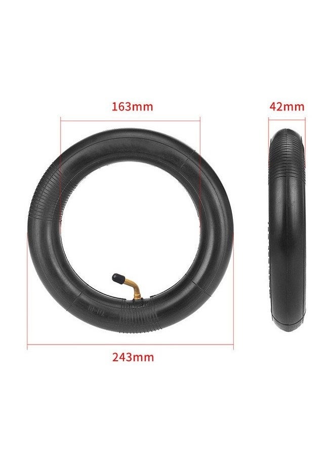 Inner Tube 10 x 2.5 with a Bent Valve fits Gas Electric Scooters E-bike, Tire Pneumatic Inner Tube Compatible for Electric Scooter