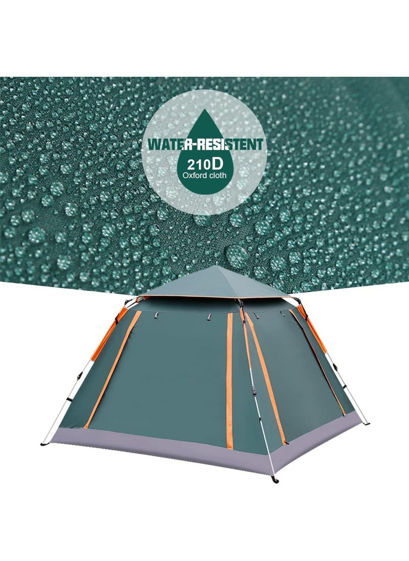 Pop Up Tents for Camping, 2-4 Person Camping Tents with Quick Setup Folding Pop Up Tent | Backpacking Tent for Hiking, Travel, or Beach | Inflatable Tents for Camping  Waterproof Tent for Beach Automatic